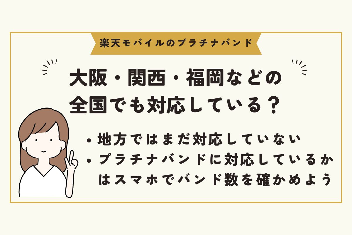 楽天モバイル　プラチナバンド